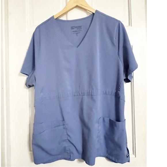Grey's Anatomy Tops - Grey’s Anatomy Blue Scrub Top Sz 2XL
